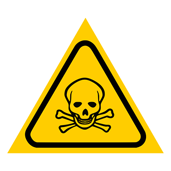 Знак «Карантин», Q13.3 (металл, сторона 200 мм)