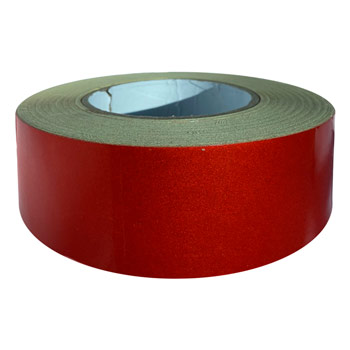 Светоотражающая однородная лента (тип А, КРАСНАЯ, 50 мм х 45,7 м)