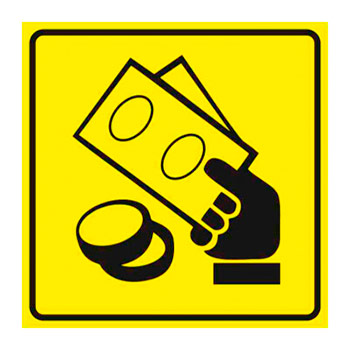 Тактильная пиктограмма «Касса», ДС30