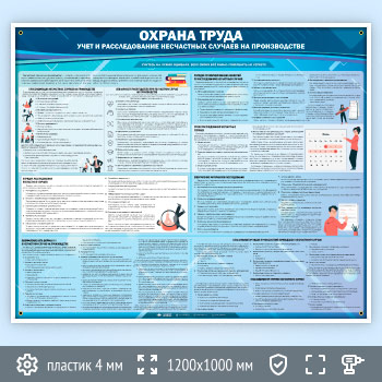 Стенд «Охрана труда. Учет и расследование несчастных случаев на производстве» (OT-24-POPULAR)