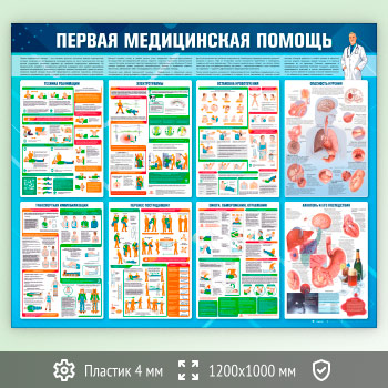 Стенд «Первая медицинская помощь» (PM-08-ECONOMY2)